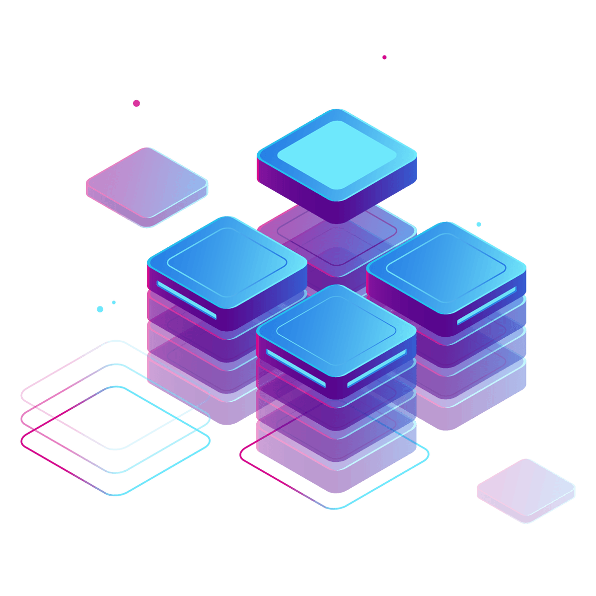 3D Magnifying Glass and Network Cubes